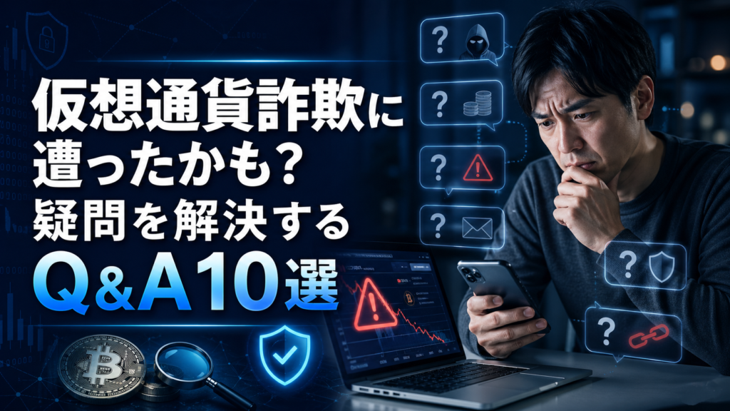 仮想通貨詐欺に遭ったかも？疑問を解決するQ&A10選