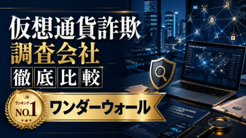 仮想通貨詐欺調査会社を徹底比較｜ランキングNO.1ワンダーウォール　