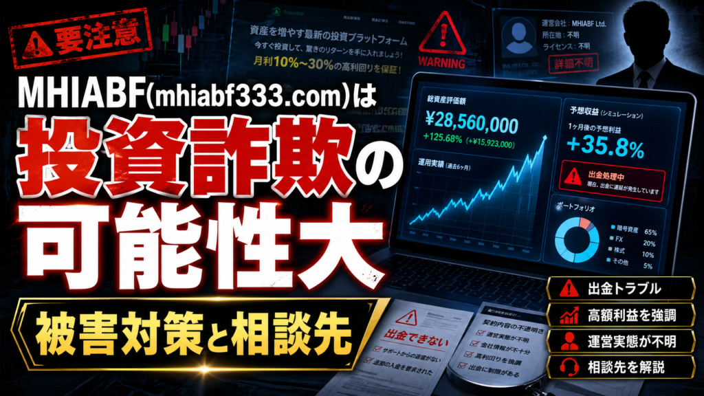 MHIABF(mhiabf333.com)は投資詐欺の可能性大｜被害対策と相談先
