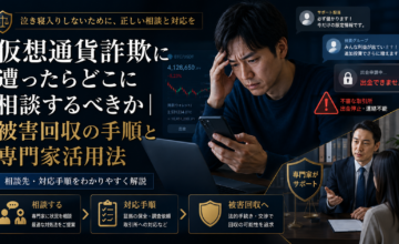 仮想通貨詐欺に遭ったらどこに相談するべきか｜被害回収の手順と専門家活用法