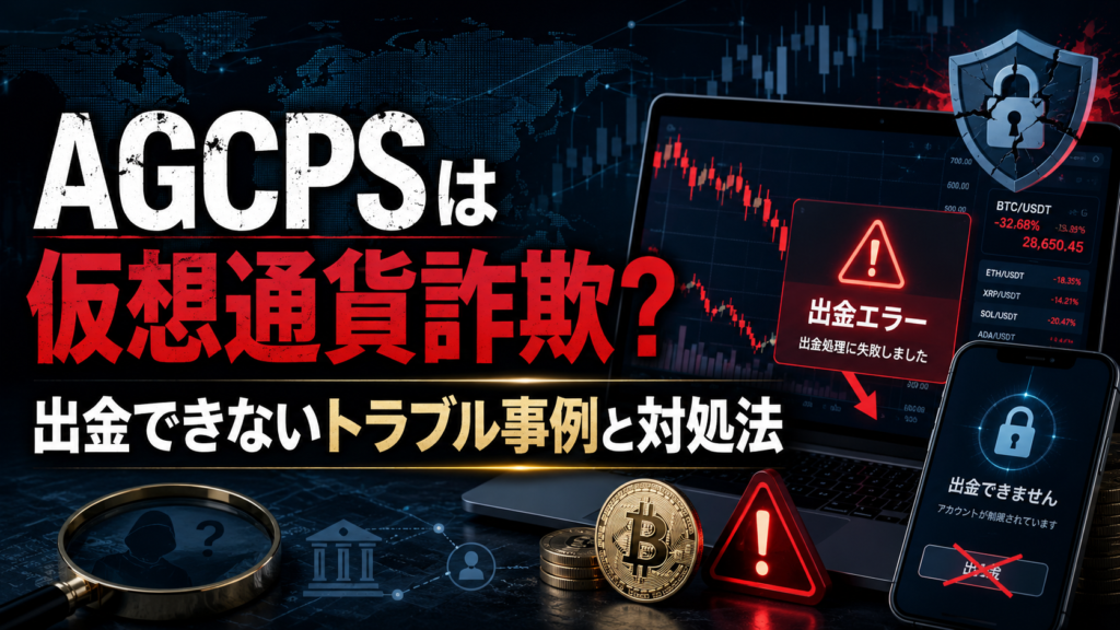 AGCPSは仮想通貨詐欺？出金できないトラブル事例と対処法