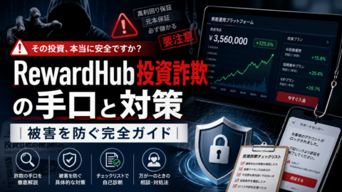 RewardHub投資詐欺の手口と対策｜被害を防ぐ完全ガイド