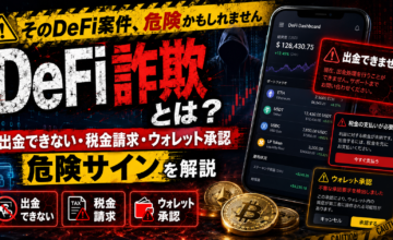 DeFi詐欺とは？出金できない・税金請求・ウォレット承認の危険サインを解説