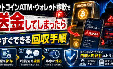 ビットコインATM・ウォレット詐欺で送金してしまったら｜今すぐできる回収手順