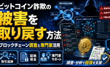 ビットコイン詐欺の被害を取り戻す方法｜ブロックチェーン調査と専門家活用