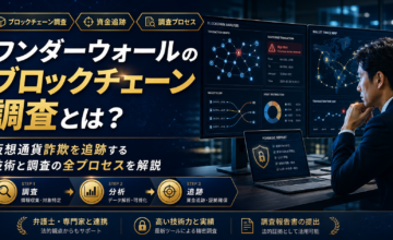 ワンダーウォールのブロックチェーン調査とは？仮想通貨詐欺を追跡する技術と調査の全プロセスを解説