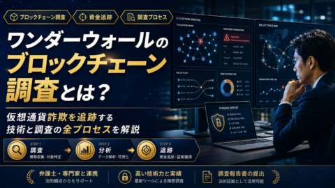 ワンダーウォールのブロックチェーン調査とは？仮想通貨詐欺を追跡する技術と調査の全プロセスを解説