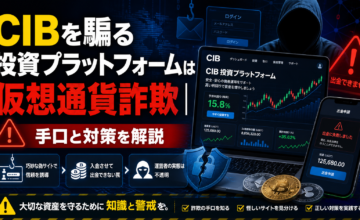 CIBを騙る投資プラットフォームは仮想通貨詐欺｜手口と対策を解説