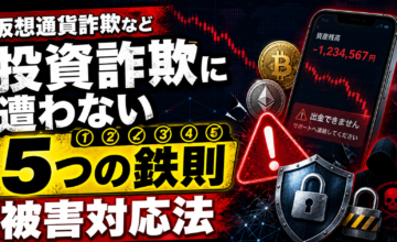 仮想通貨詐欺など投資詐欺に遭わない5つの鉄則と被害対応法
