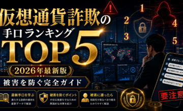 仮想通貨詐欺の手口ランキングTOP5【2026年最新版】被害を防ぐ完全ガイド