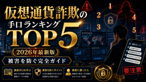 仮想通貨詐欺の手口ランキングTOP5【2026年最新版】被害を防ぐ完全ガイド