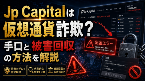 Jp Capitalは仮想通貨詐欺？手口と被害回収の方法を解説